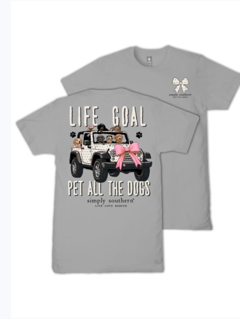 Various Sizes-Simply SouthernSimply Southern Women's Pet All The Dogs Tee-NWT